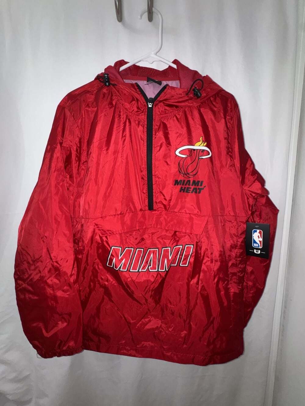 NBA Miami Heat Team OG 2.0 Anorak Quarter-Zip Windbreaker Jacket